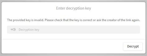 enter decryption key